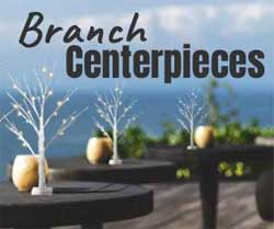 Decorative Lighted Branch Centerpieces for Tables