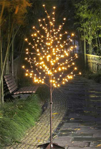 Outdoor Lighted Tree Branches