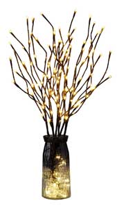 Lighted Branch Set for Vase